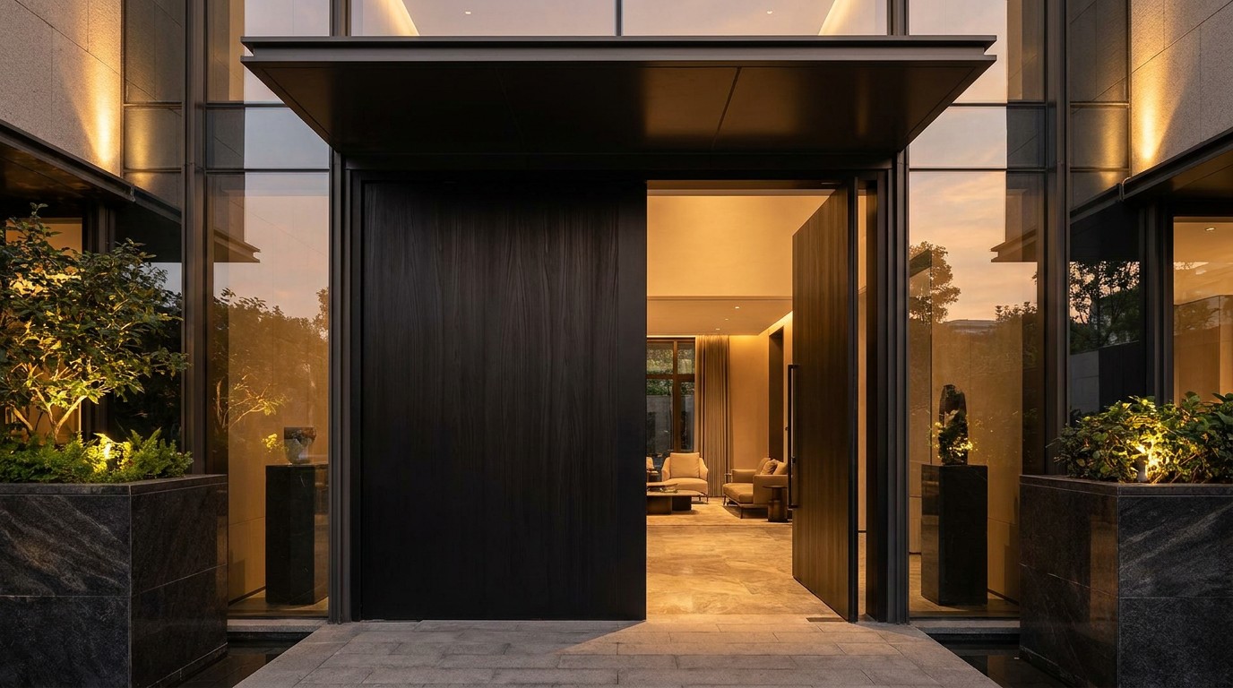 Foshan Hurricane Proof Aluminum Exterior Door Manufacturer Scene