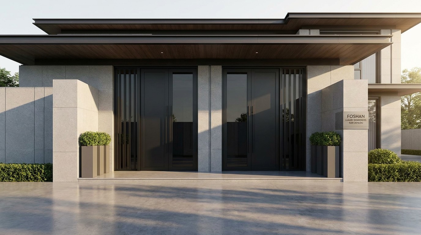 Foshan Thermal Break Aluminum Double Doors Manufacturer Scene