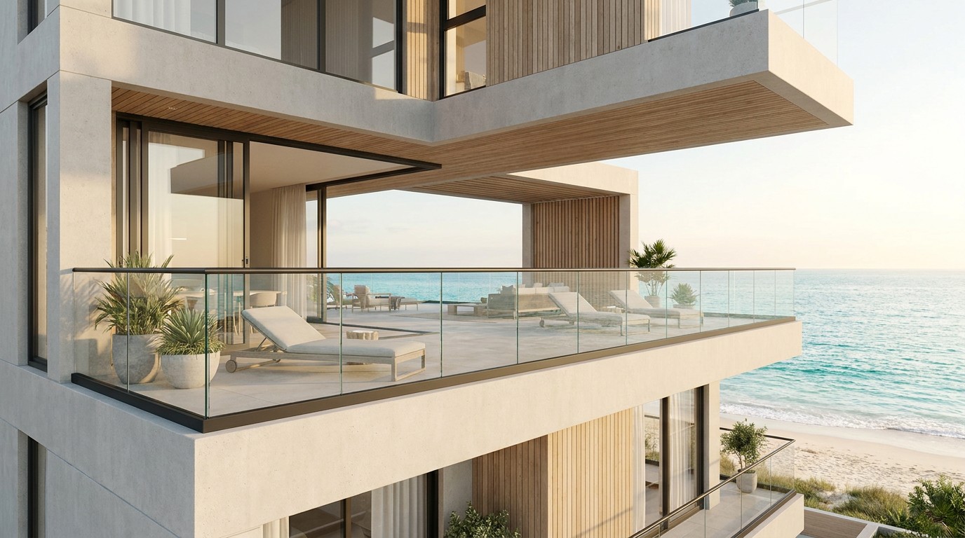 China Architectural Aluminum Glass Railing Manufacturer Scene