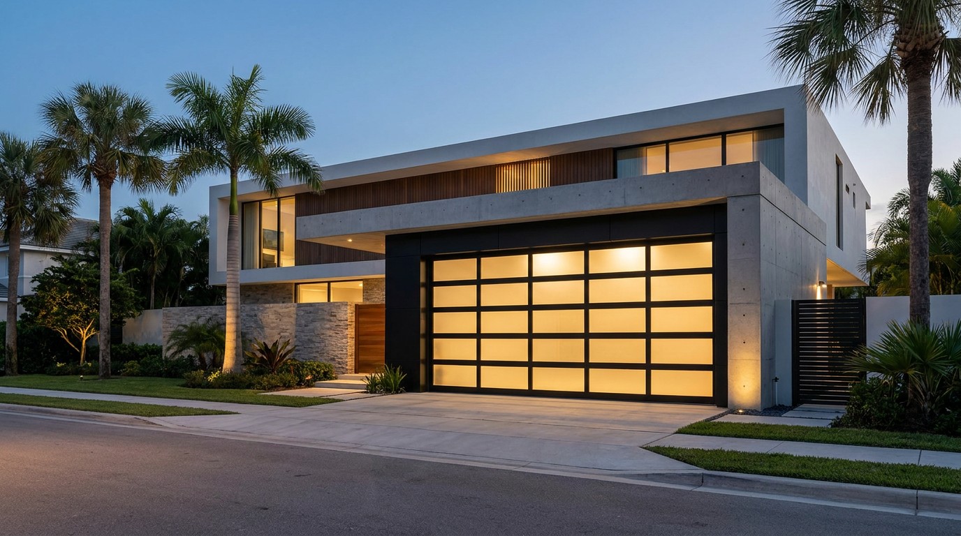 Foshan Aluminum Glass Garage Door Manufacturer Scene