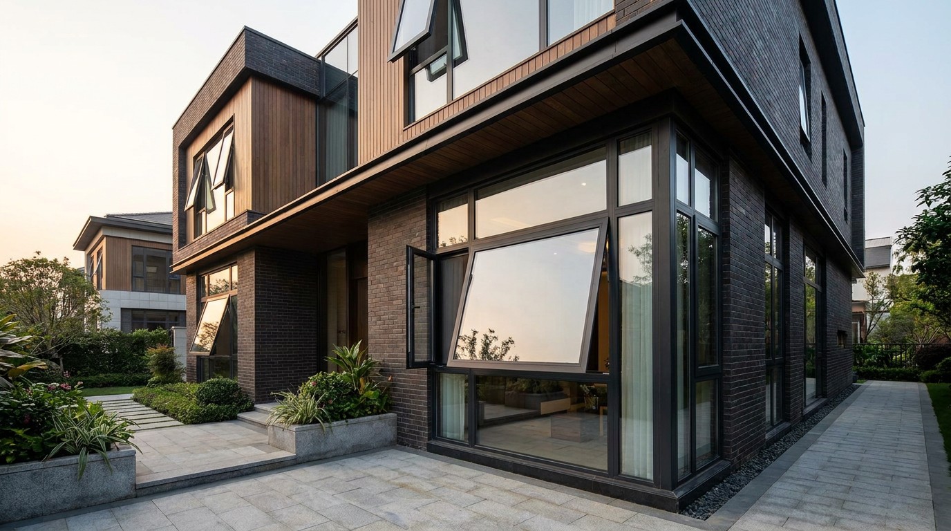 Foshan Hurricane Proof Aluminum Awning Window Scene