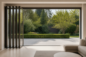 Stack-Back Ratio and Opening Width for Aluminum Glass Folding Doors in China